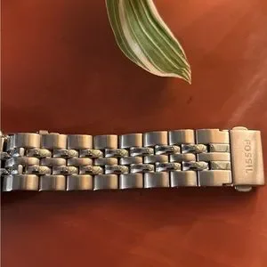 Fossil Mother of Pearl/Cubic Zirconia Stainless Steel Watch Ladies main image 3